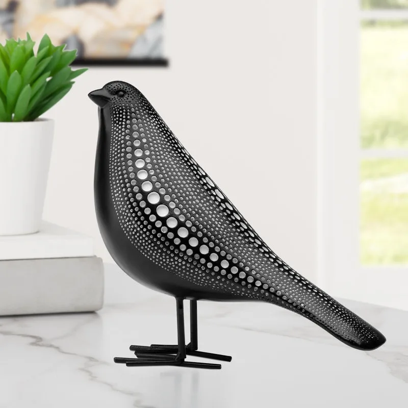 The World Beneath the Wings of Aluminium Birds A Tale of Coexistence Hand Crafted Home Decor Metal Decorative Bird