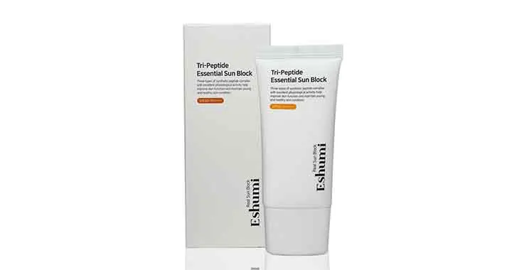 Made In Korea Best Selling Refreshing without being sticky Eshumi Tri Peptide Essential Tone up Sun Block
