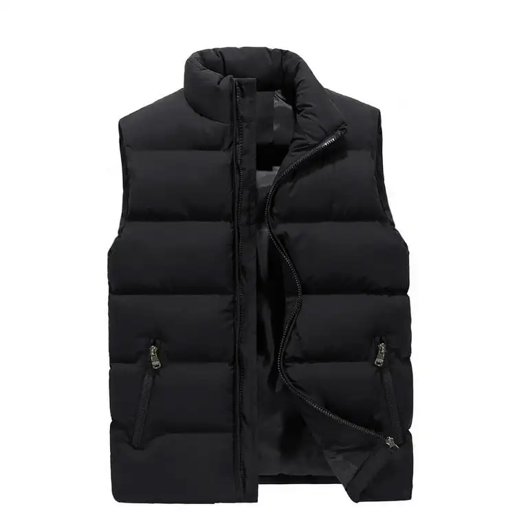 Heavy Cotton Fashion Classic Vest for Men Formal Casual Dress Vest Suit Slim Pasily Waistcoat Quantity Linen Winter Cotton Vest