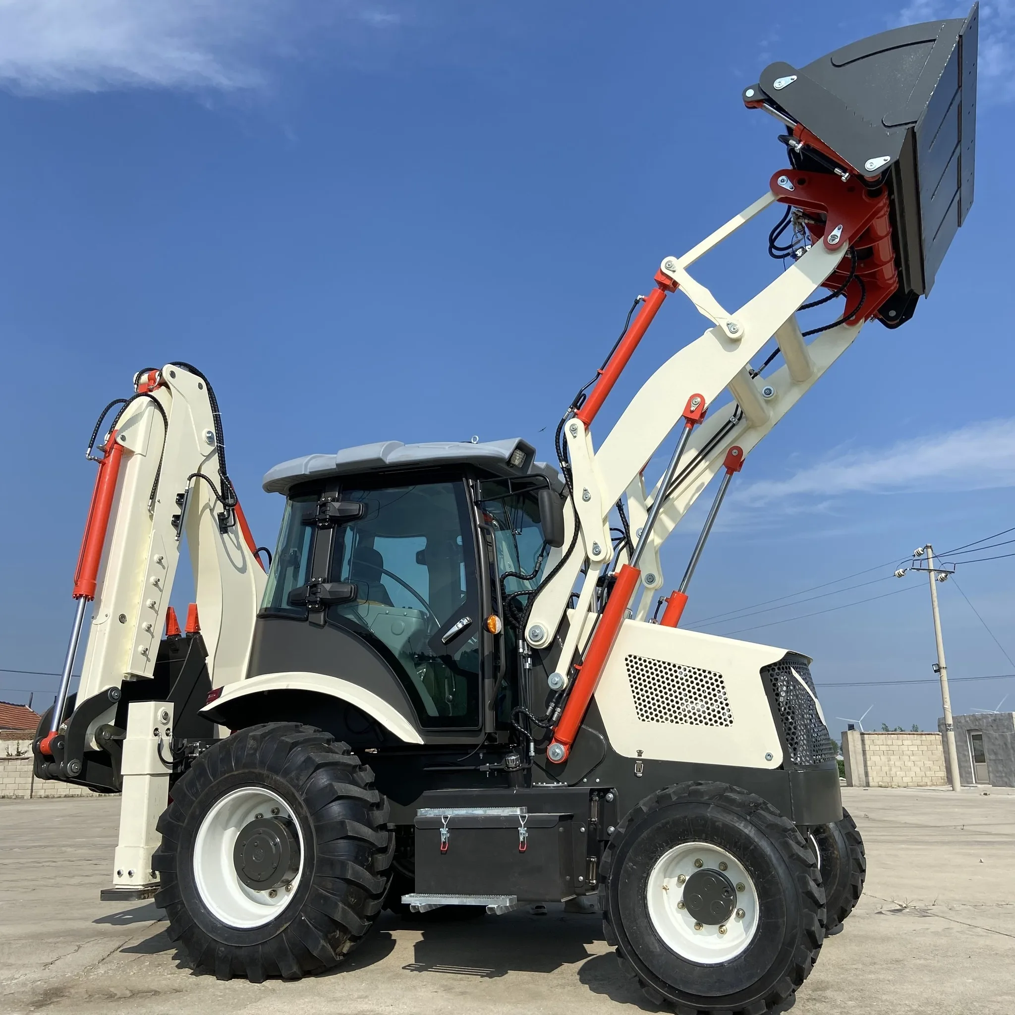 Backhoe wheel loader cheap backhoe with diesel engine