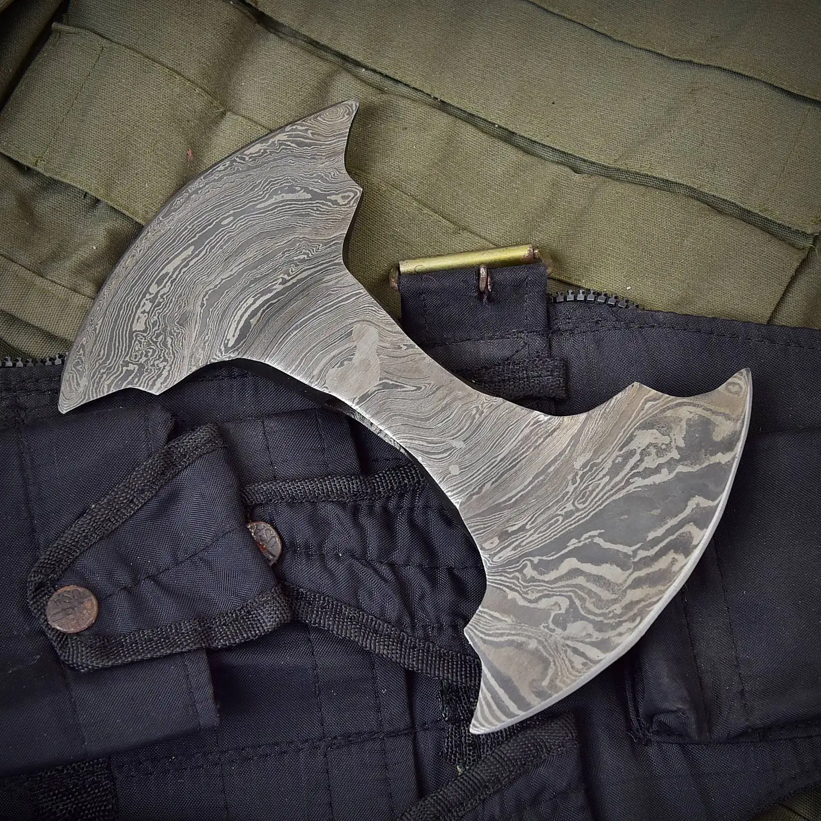 Damascus Axe Head Big Head High Damascus  Steel Axe Head New Custom Best Quality Axes