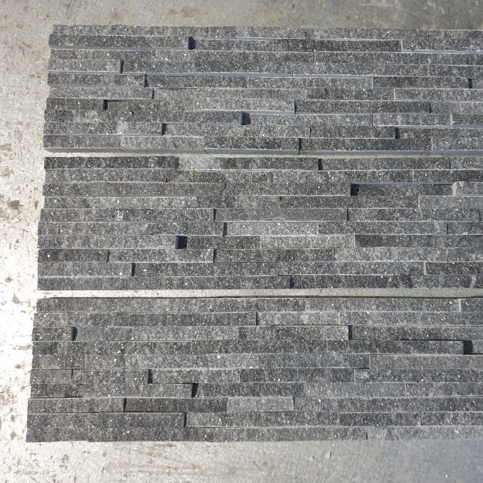 Black Decorative Marble Wall Panel 10 Lines - Natural Stone In Vietnam