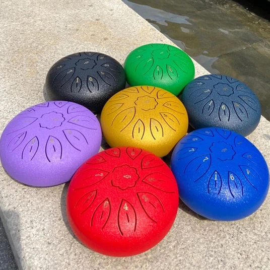 6inch 8note Steel Tongue drum percussion-instrument Handpan with carrying bag and mallets