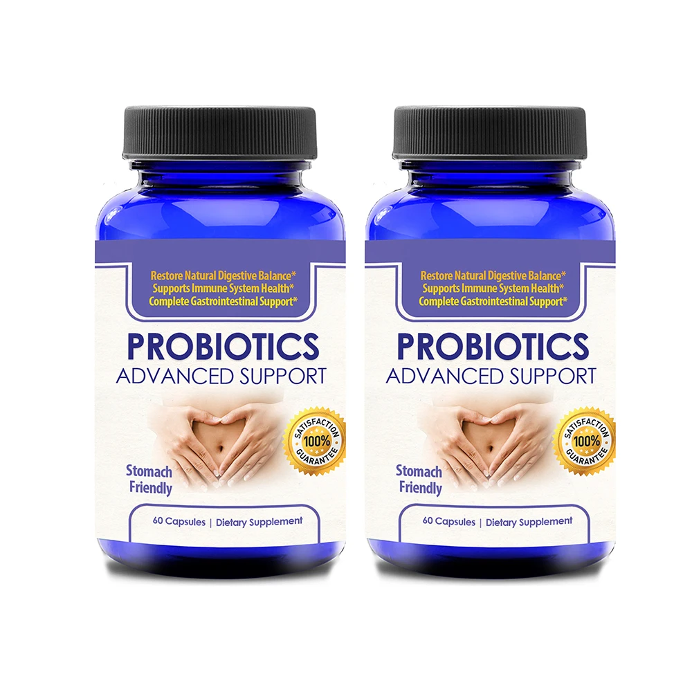 Advanced Probiotics Stomach Friendly Support 60 Capsules Dietary Supplement