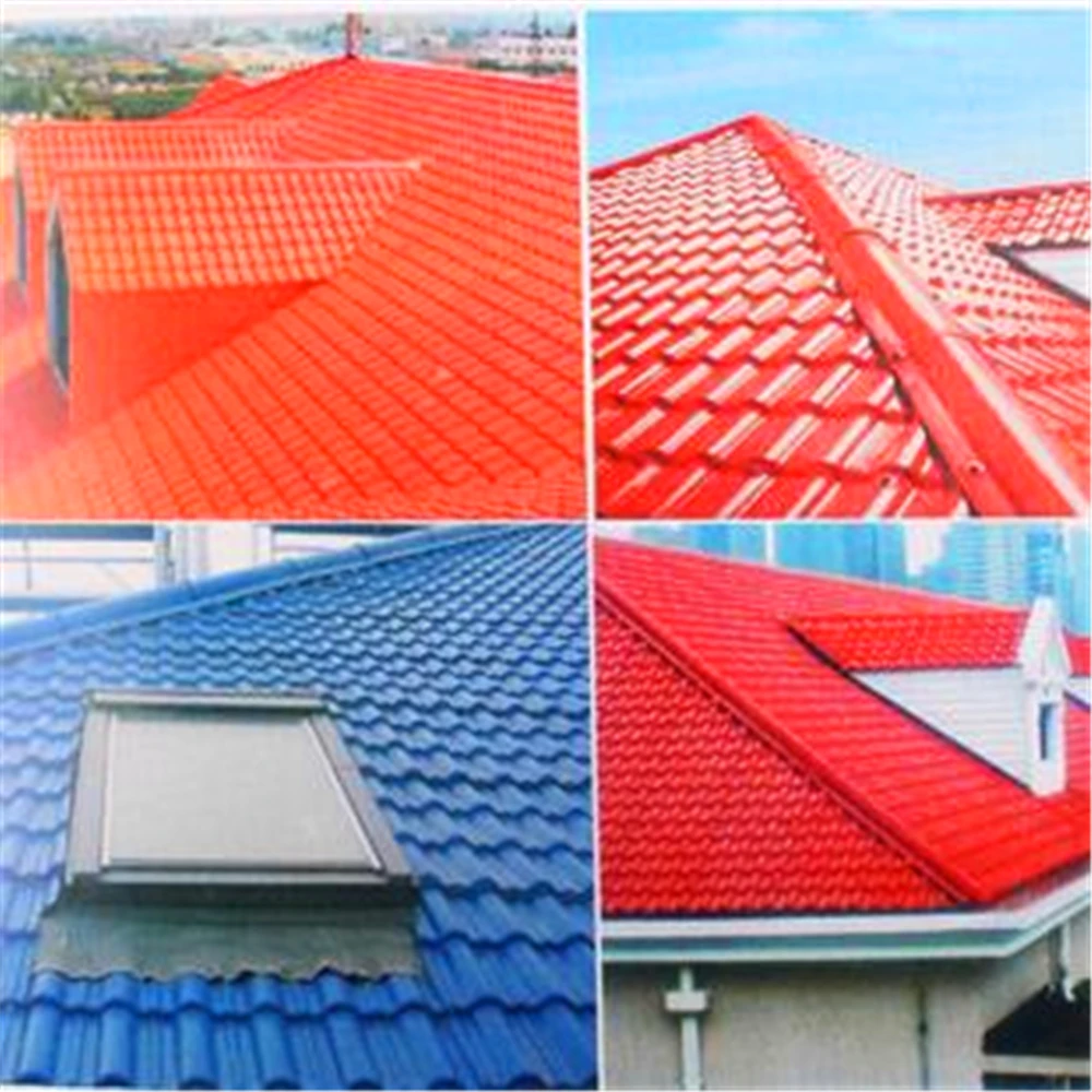 Waterproof plastic pvc roofing sheet corrugated heat insulated asa synthetic resin roof tile roofing shingles