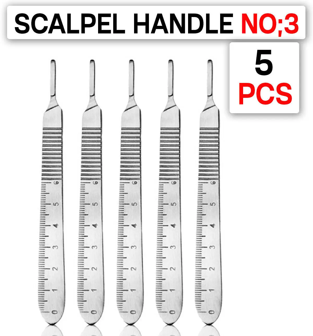 New Made Top Quality Surtechs BP handle Stainless Steel Surgical Scalpel Handle #3 With Blades