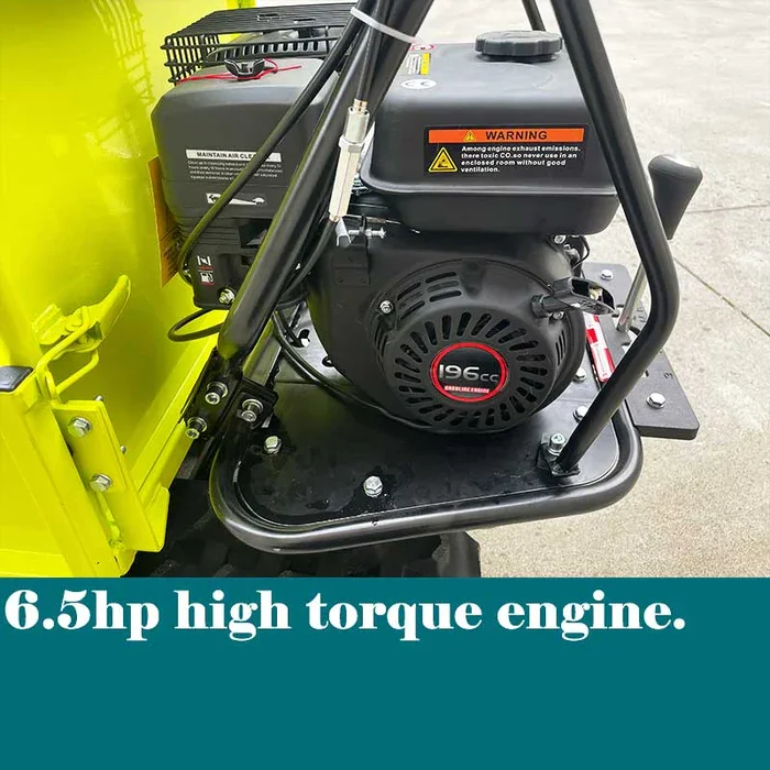 300KG Track Dumper 6.5hp Motorized Wheelbarrow Tracked Power Wheelbarrow with Detachable Panels All Terrain