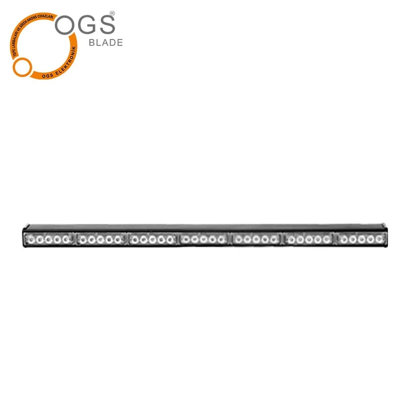 Warning Light Bar One Way Profile Led for Police Cars Emergency Vehicles Fire Trucks Led Lightbar 3W Power Leds Strobe  Light