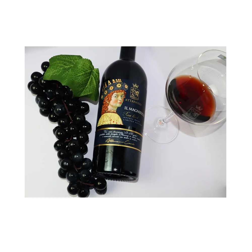 Ароматические сливы Syrah по конкурентоспособной цене, оптом, напитки Attanasio Il magniтрение, ограниченное издание, вино из Италии