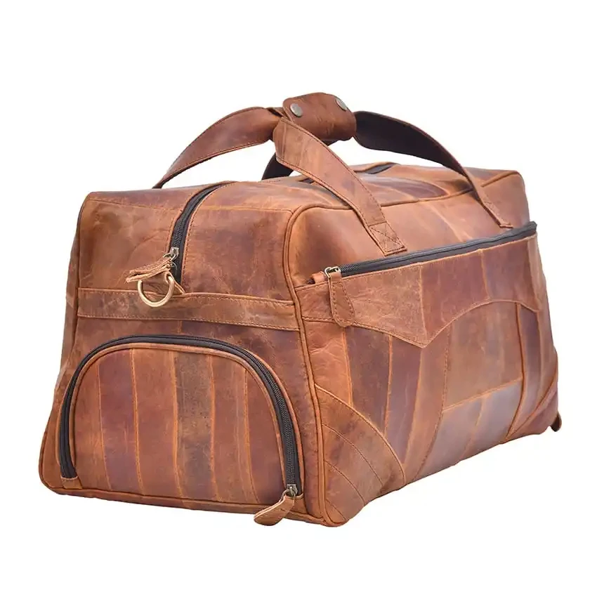 Wholesale Vintage Duffle Travel Bag Crazy Horse Genuine Leather Large Capacity Duffle Travel Bag for Wholesale At Best Price