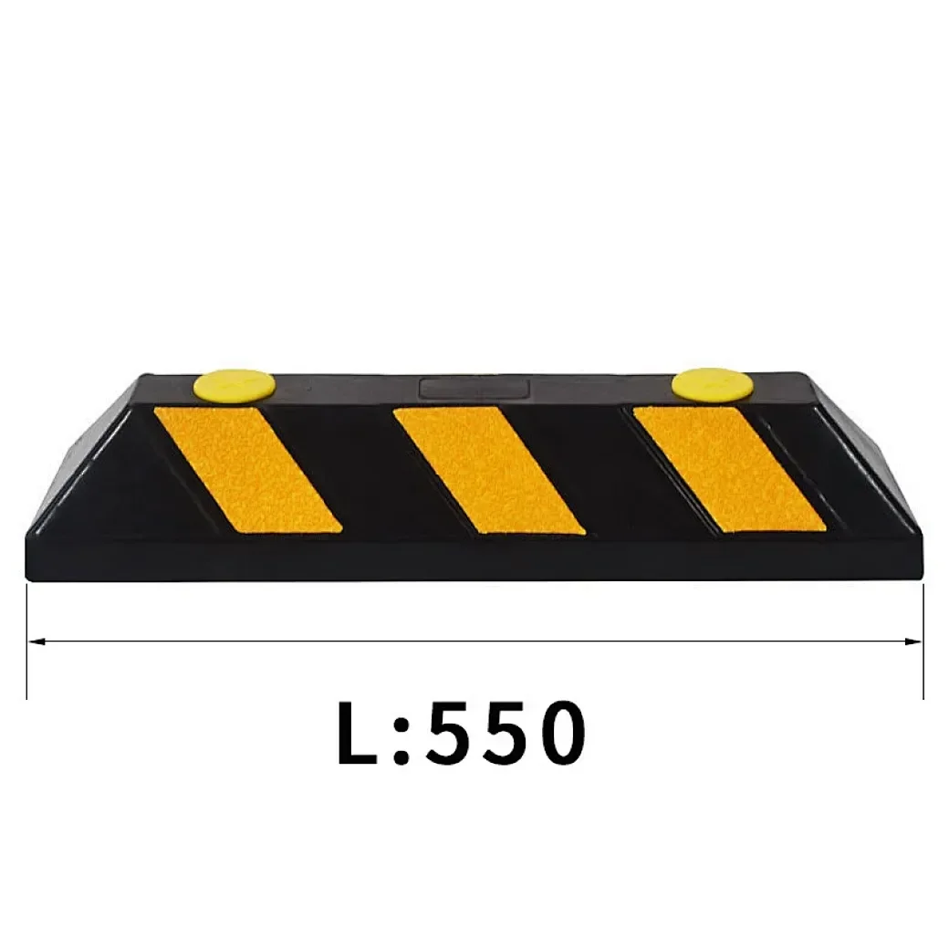 550mm Hot Sale Parking Block Car Road Safety Durable Rubber Wheel Stopper