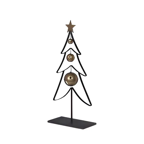 Modern Style Christmas Tree With Bell For Decoration Festival Table Top Galvanized Iron Metal & Customized Colour