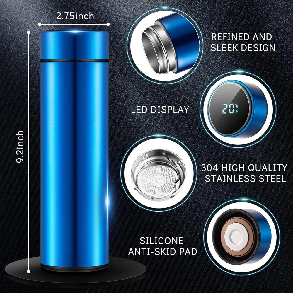 LED Termos Digitales Touch Screen Temperature Display Thermo Cup 304 Vacuum Flask Smart Water Bottle