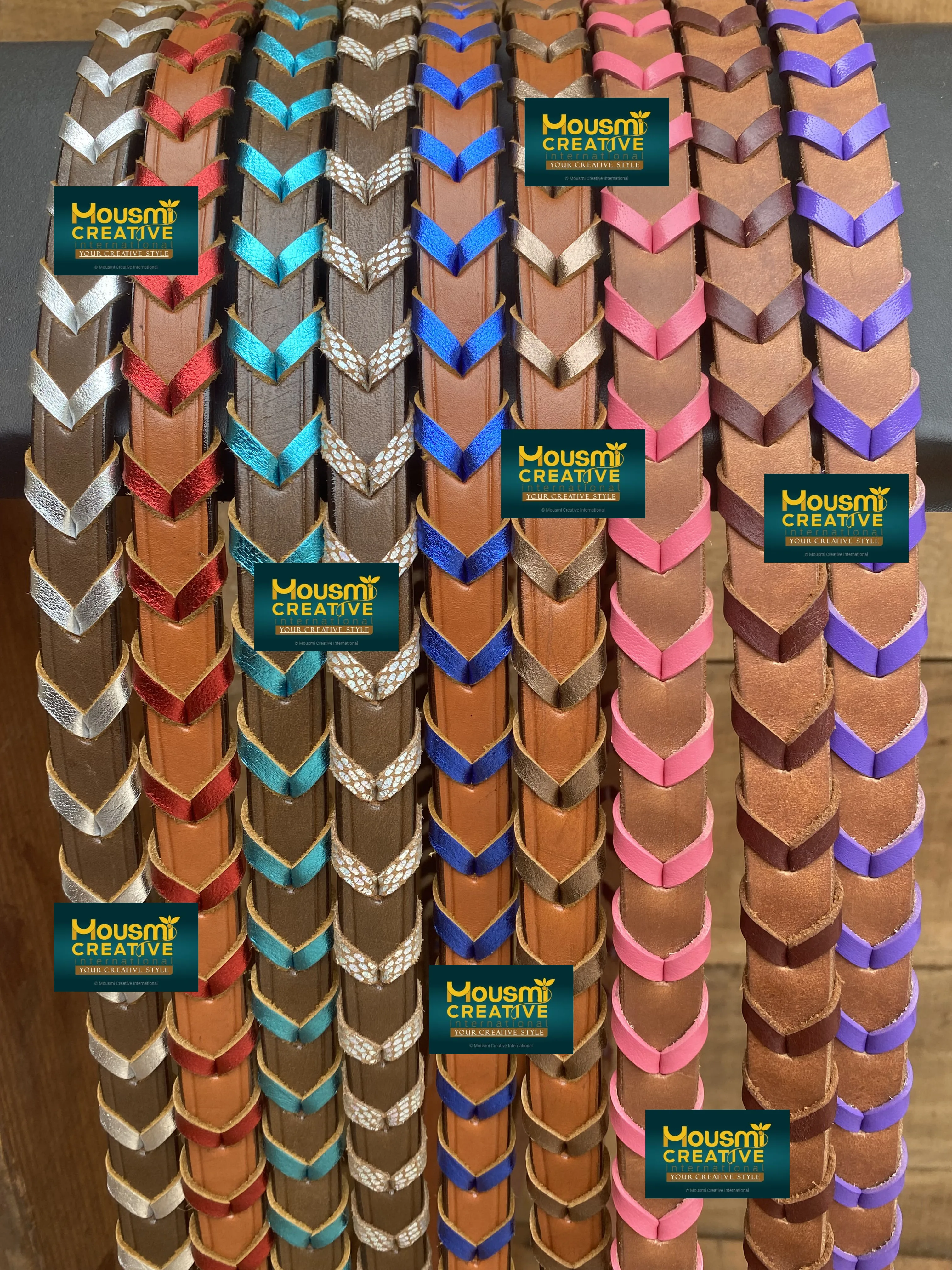 Custom Laced Braided Rein Western Horse Lace Foil Braided OEM Argentina Cowhide Leather Rein Multiple Colours Of Lace Available