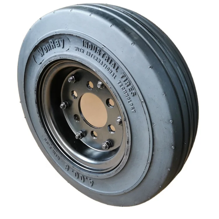 5000 hours lifespan Solid Tires 4.00-8 400-8 with rim Forklift Wheels llantas Aviation Parts