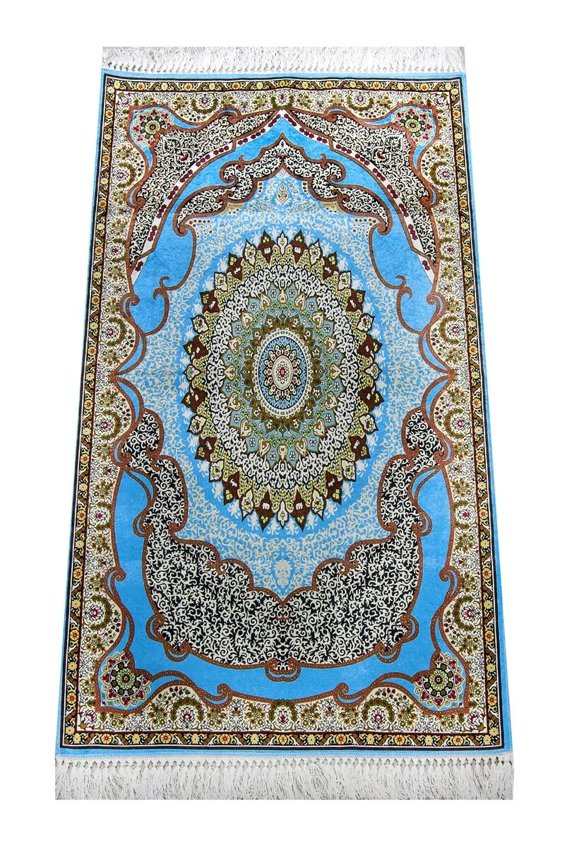 Prayer Mat Muslim Praying Rug Traditional Islamic Accessories High Quality Sajjadah Print 290 Gram 70 * 124 Cm Wedding Gifts Low