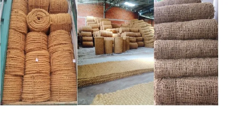 Best selling Coconut Coir Mat Roll Coir rope Brown color Coconut coir mat packaging type bale from Vietnam