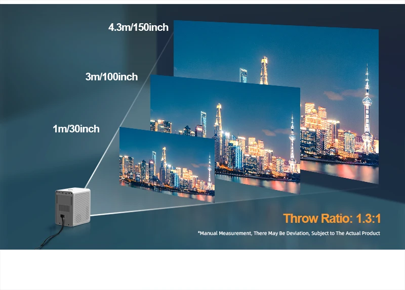 [2022 New Full HD 1080P Projector] Factory OEM Native 1080P Full HD Portable Home Theater Video Projector