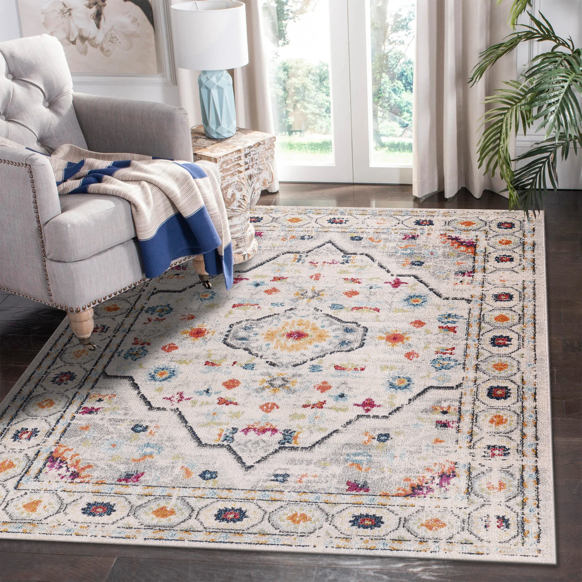- KREASYON CARPET Hot Selling Area Rugs  Turkish Rugs Persian Abstract Designs Acrylic Vintage Bohem