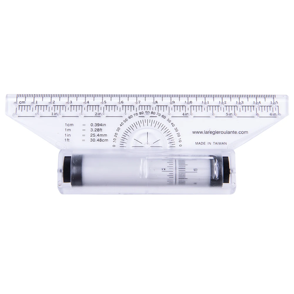 Clear Rolling Parallel Ruler