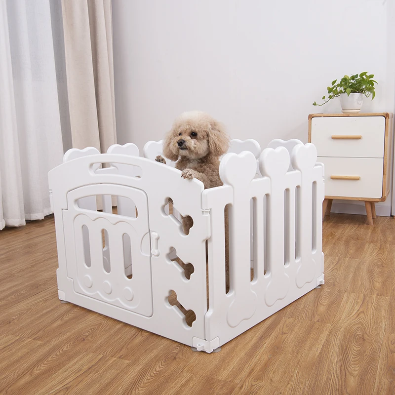 Hot sale new manufactuer plastic portable foldable outdoor pet playpen dog cat yard kennel used fencing for dogs