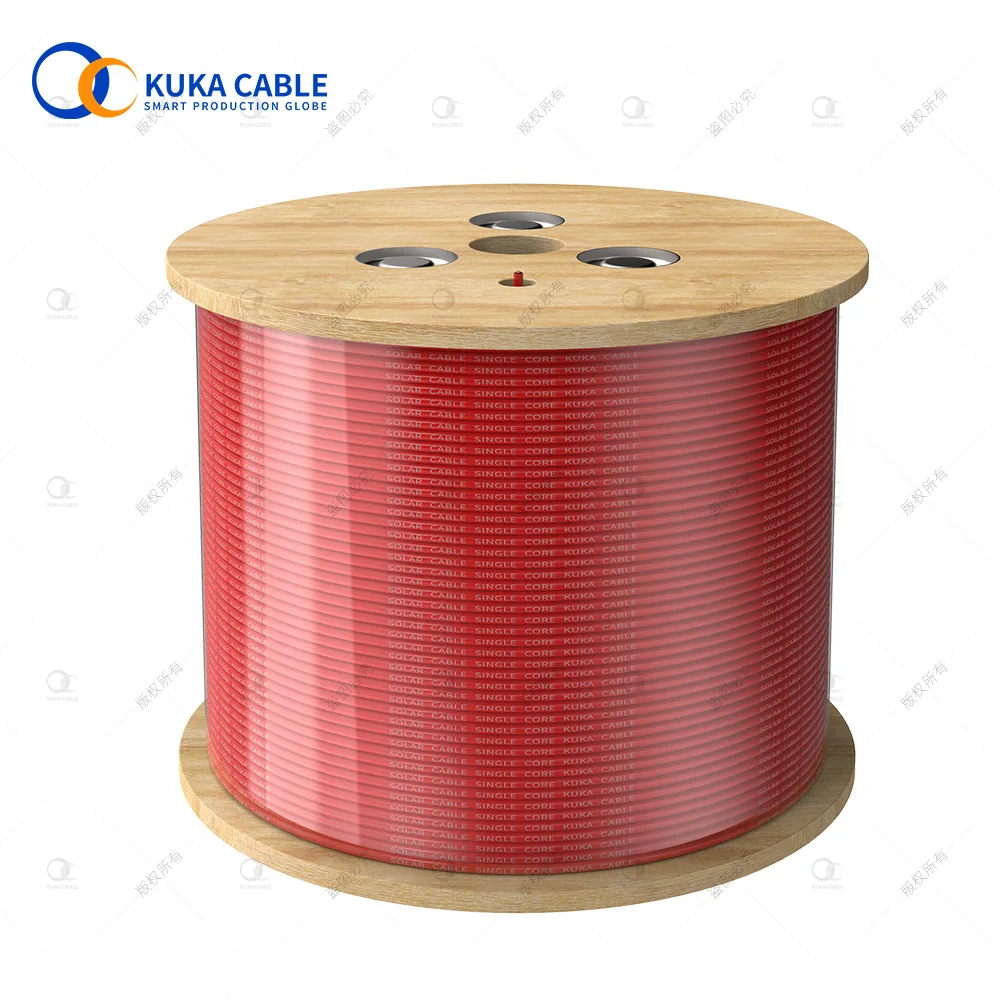TUV approved XLPO DC 1500V 1X4mm2 Solar Cable for Solar System