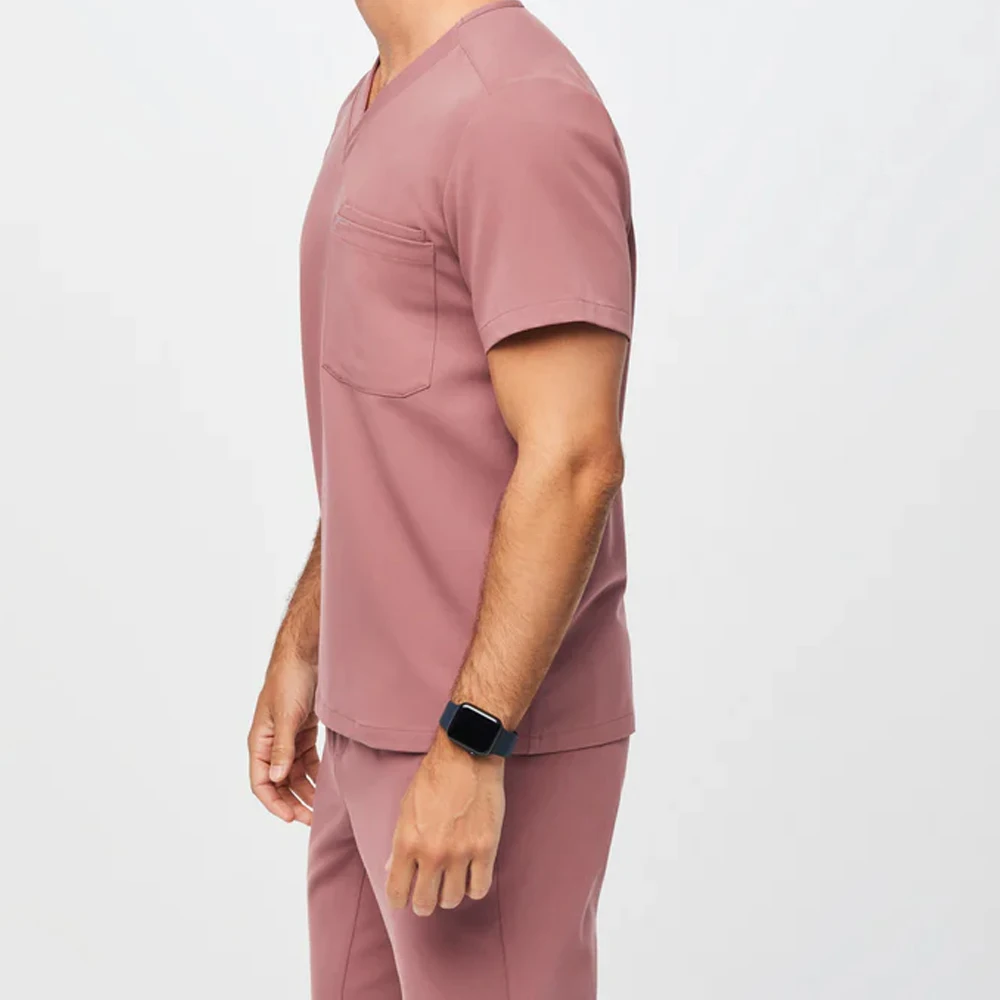 men cheap three-pocket nursing scrubs