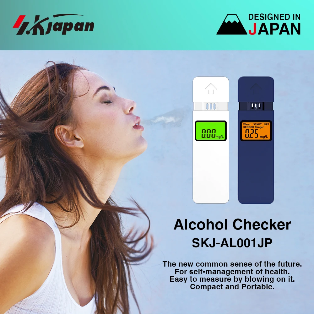 Compact durable semiconductor gas sensor breath tester alcohol breathalyzer