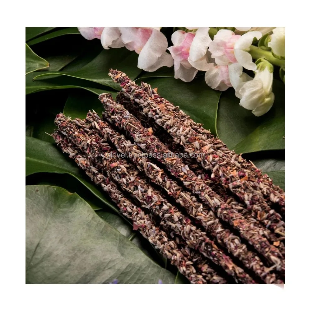 Best sale New launch premium quality 9 inch dry flower incense sticks made from dried flowers in different sizes aromatic