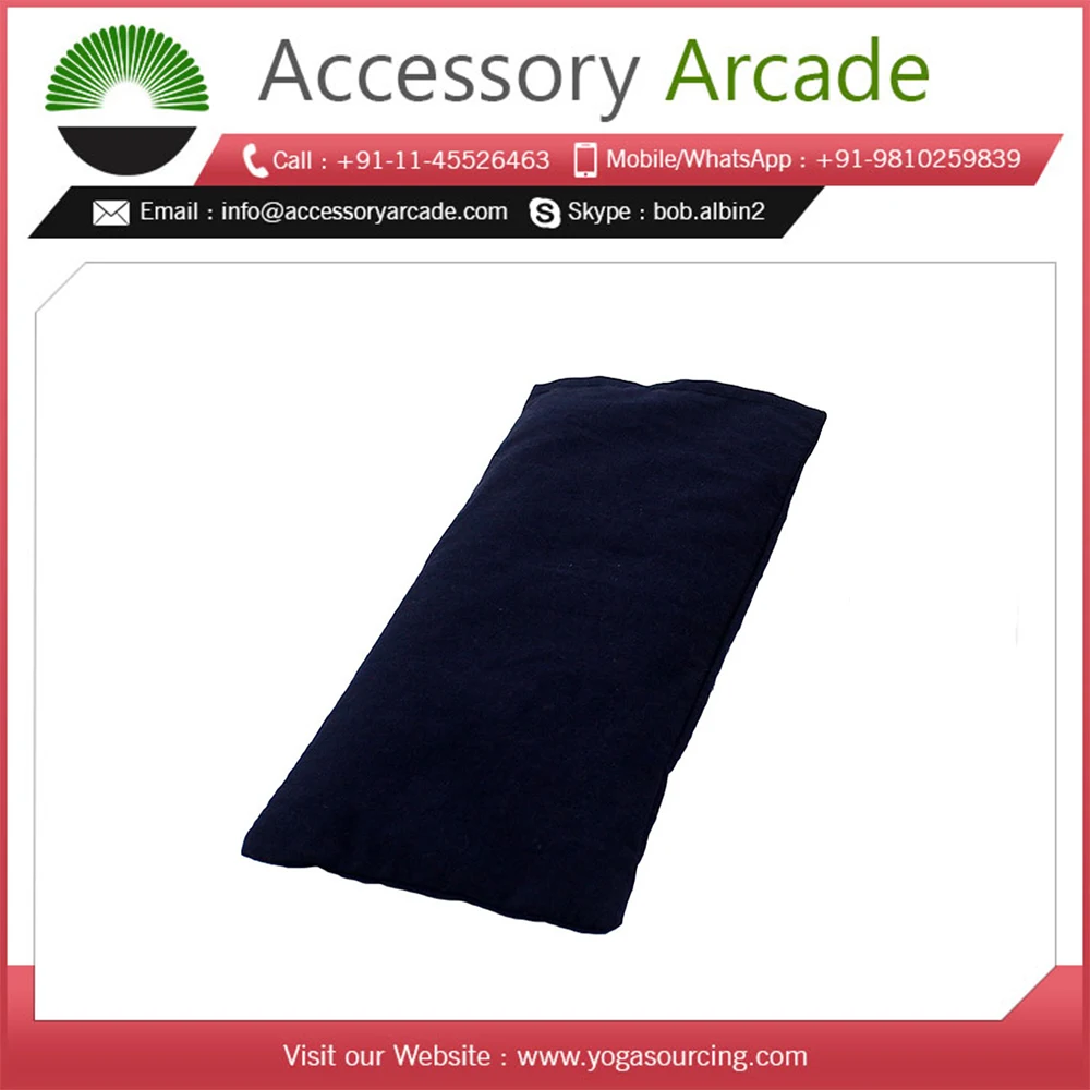 New Collection Custom Product Meditation Custom Slik Eye Pillow  (Direct Filled) Solid color At Competitive Price