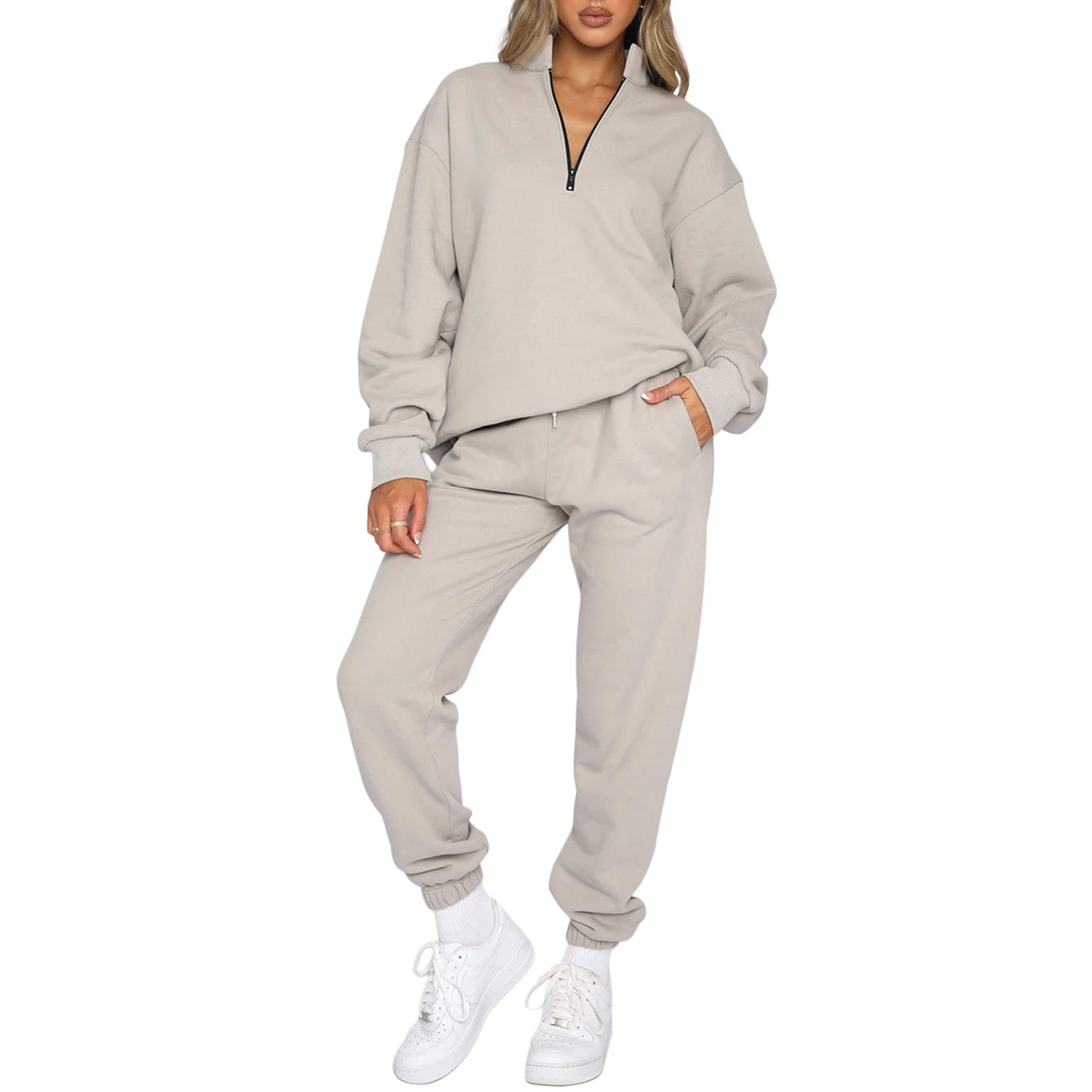 OEM Women sportswear tracksuit jogging suits sets wholesale high quality gym Hot 2024 Design Tracksuit Sweat suits Women