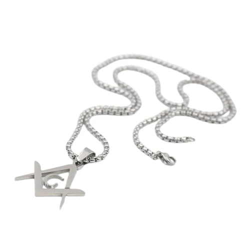 Master Mason Blue Lodge Necklace Stainless Steel Gold Silver Black On Demand All Masonic Jewelry Manufacturer