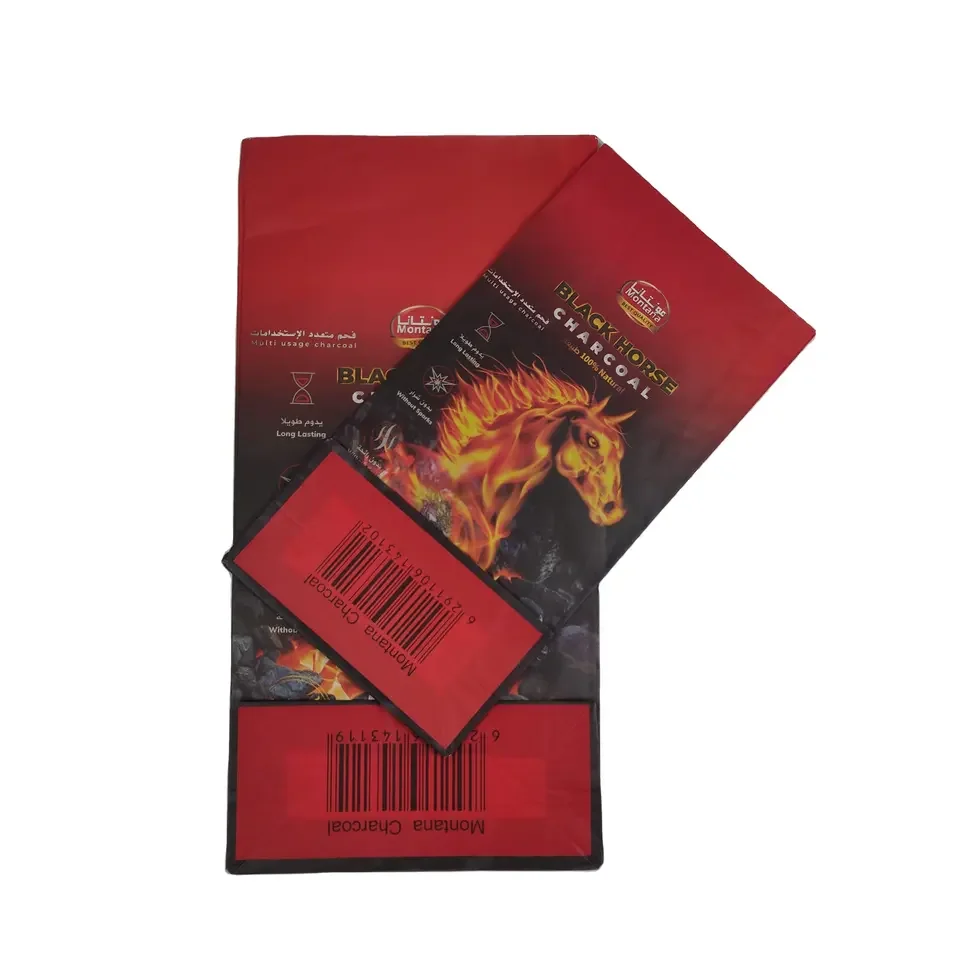 Outstanding Brown White Kraft Paper Bag Mix Colour Coal Charcoal Lumps Briquette Packing Sacks For Wholesale Bag