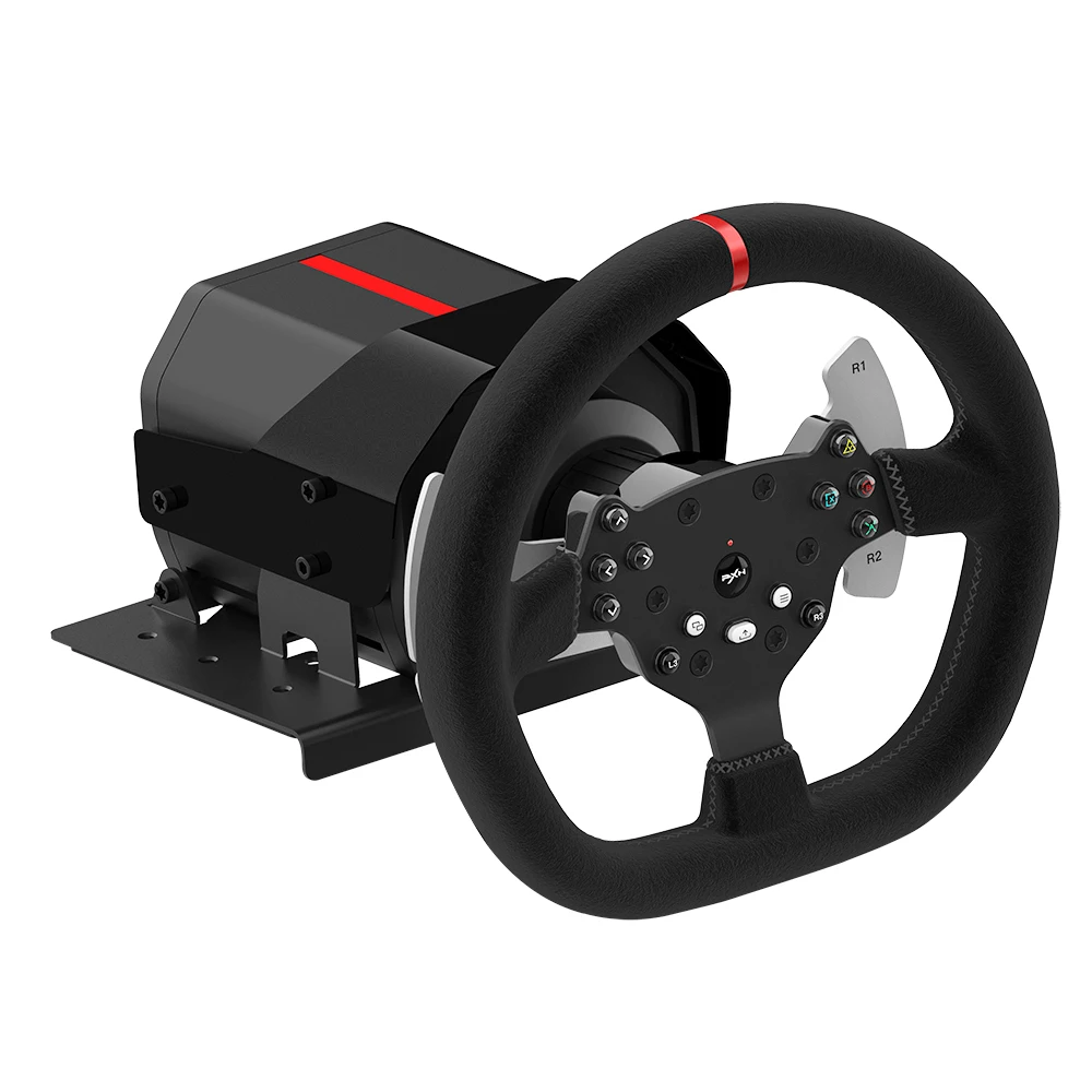 PXN V10 wired usb gaming racing wheel, driving steering wheel simulator game with clutch for xbox one console, ps4, pc