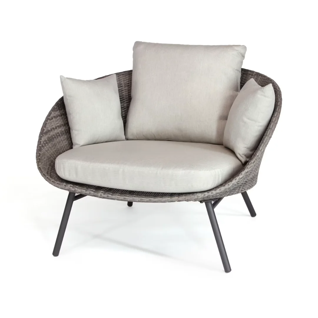 Modern Leisure Outdoor Furniture Courtyard Rattan Sofa Chair Combination for Garden and Balcony from Vietnam