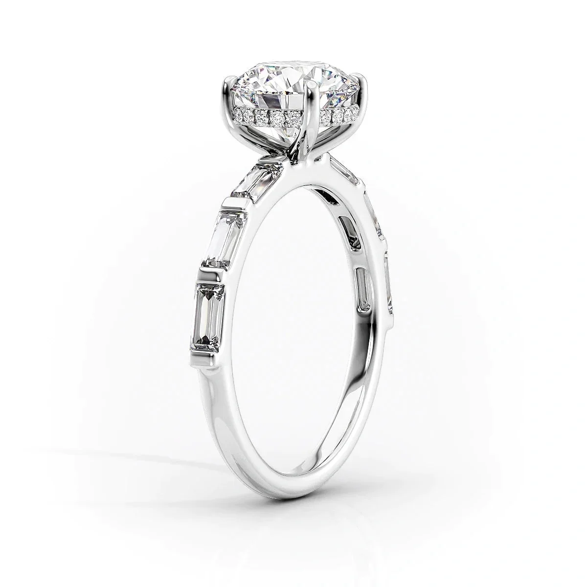 Best Prices Sparkling The Hailey 3CT Diamond Engagement Ring 14KT and 18KT Gold Plated Diamond Engagement Ring
