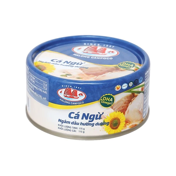 TUNA HA LONG CHUNKS IN  SUNFLOWER  OIL  TUNA IN VEGETABLE OIL - 115gr/175,  105/175gr