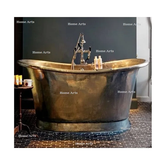 Superior Quality Solid Brass Bath Tub Customized Size and Shape for Hotel Restaurant Bathroom Use