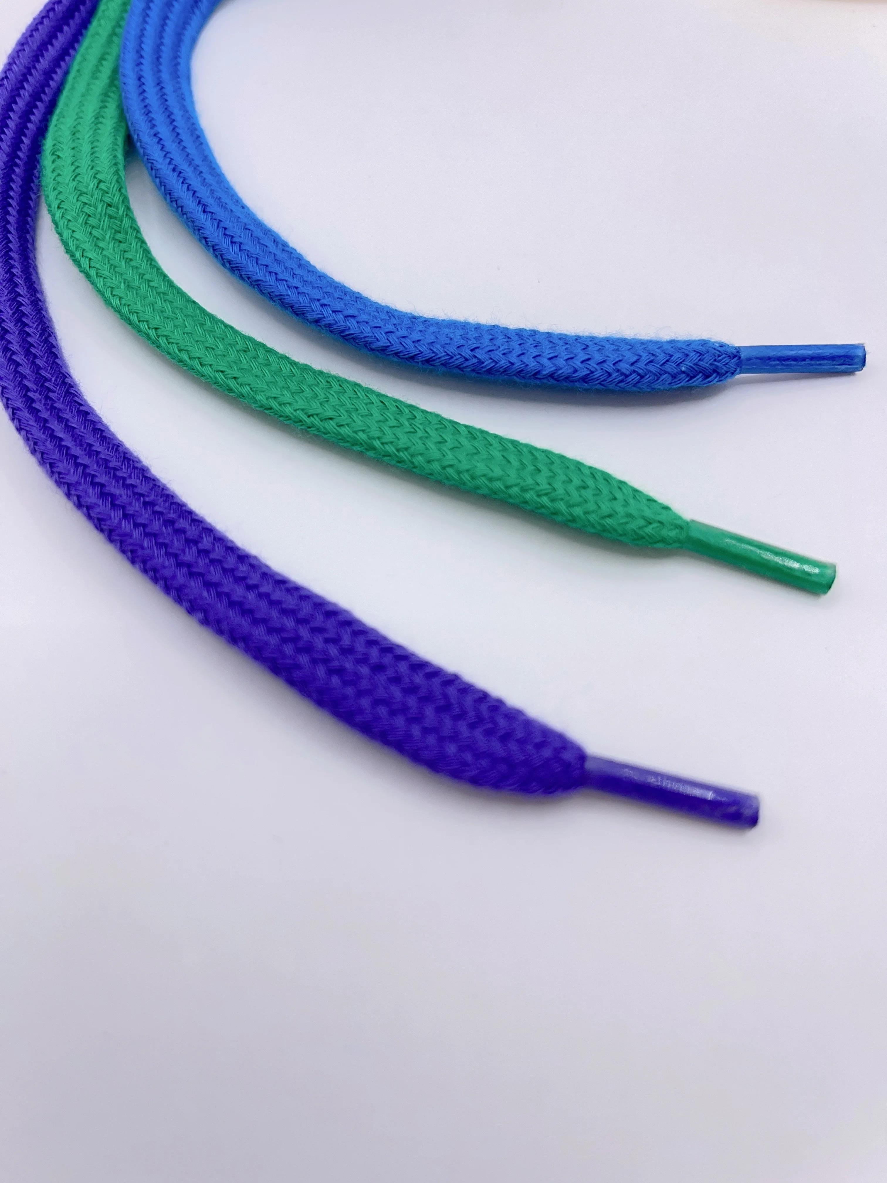 Flat Polyester Cord Trouser Rope 120cm Plastic tips Polyester/nylon/cotton Rope
