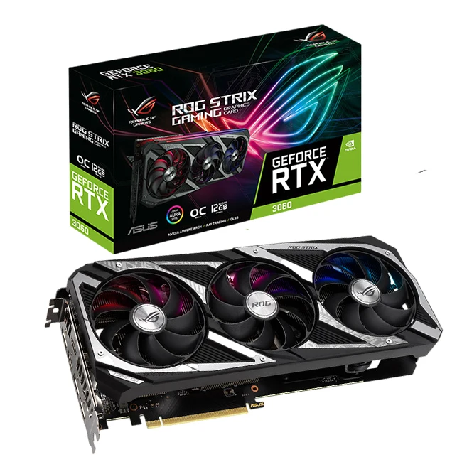 RTX 3060 ASUS ROG Graphics Card GTX 2060 1660 3060 nvidia GPU RX 580 3090 4090 PC Gaming Computer