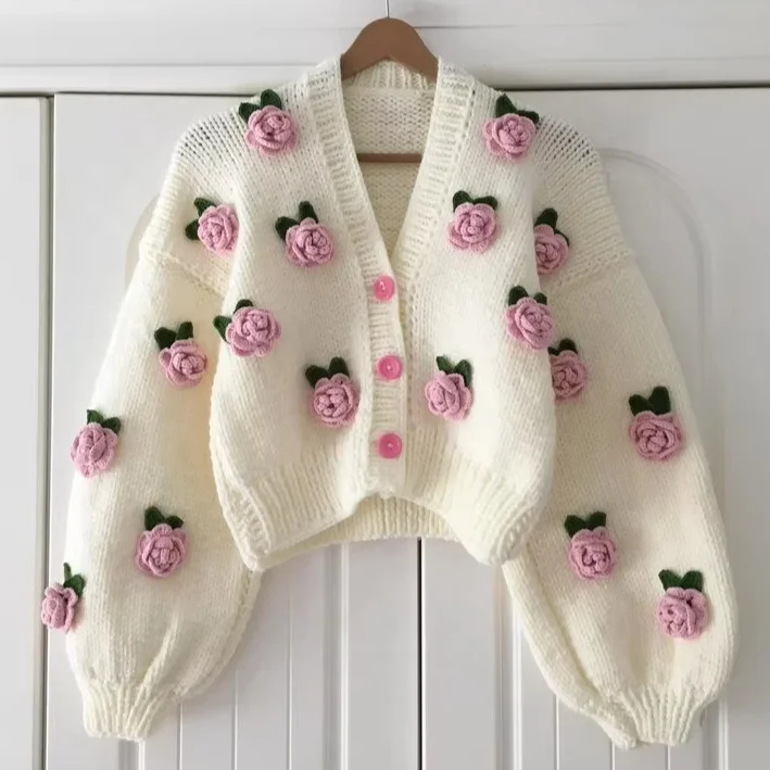 Женский вязаный кардиган