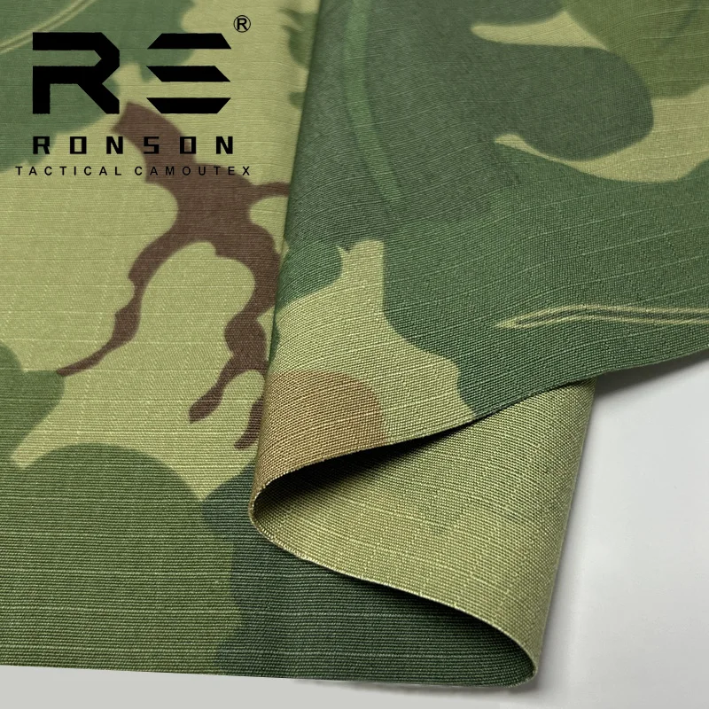 NC5050 Ribstop MITCHELL CAMO nylon cotton fabric NYCO camo printed tactical uniform camouflage fabric
