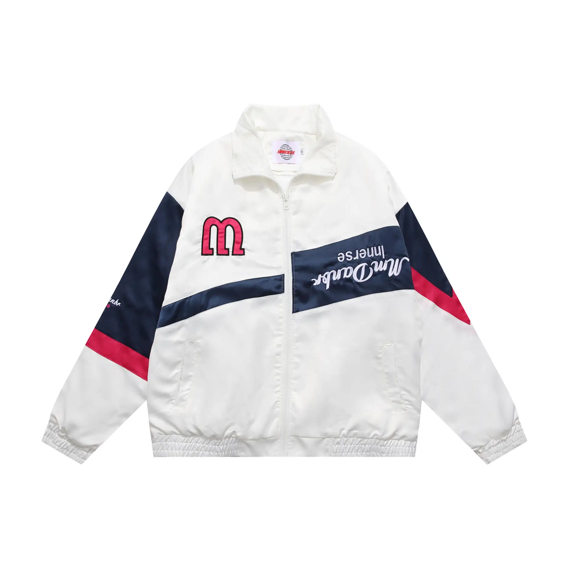 2023 JH Design Wholesale OEM cotton plus size flight motor race car jackets custom embroidery patch nascar racing jacket for men