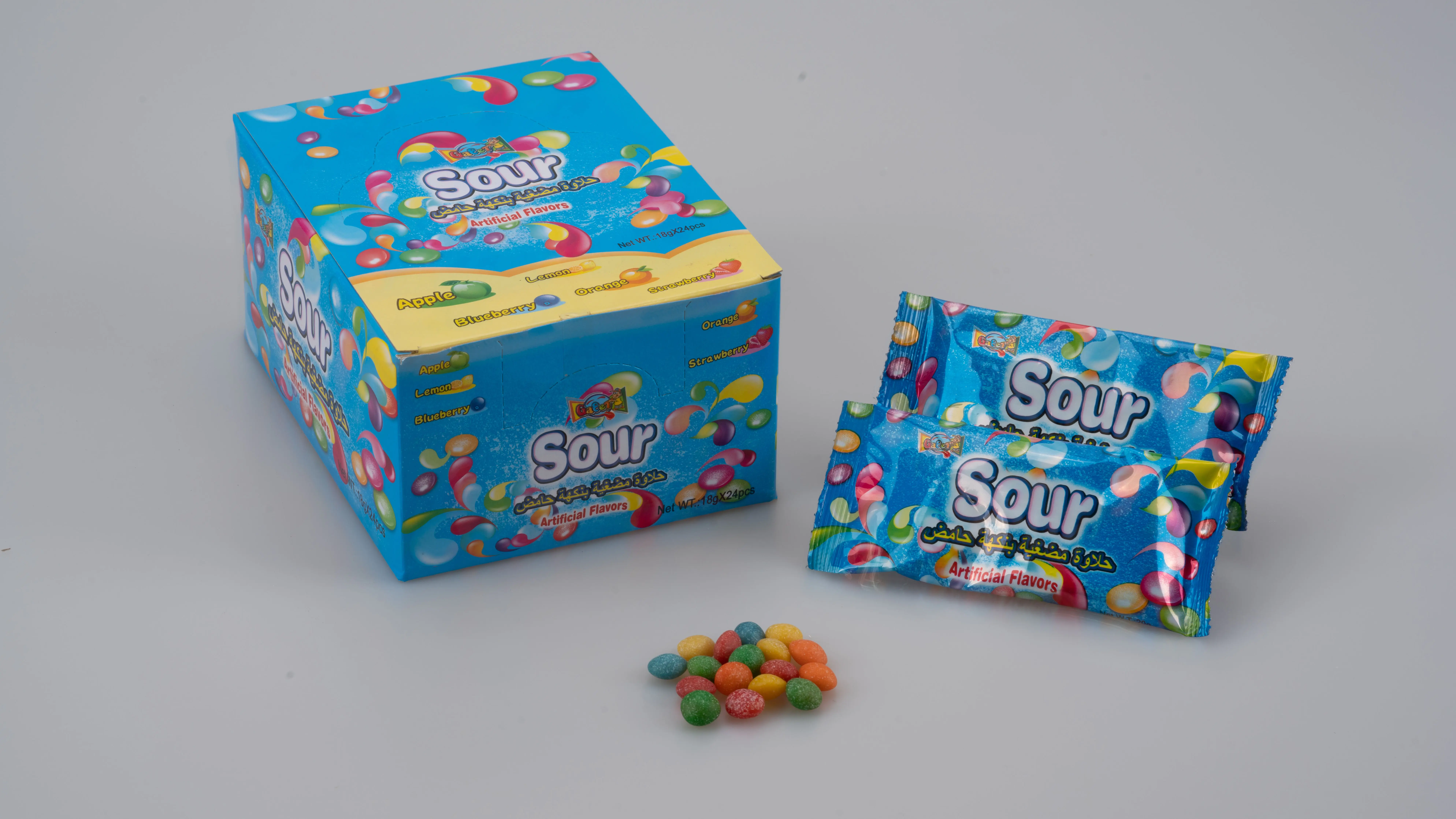 Factory Ginger Candy Manufacturers Sweet Ginger sugar rainbow chewing candy China Bags Top OEM Malt sour candy