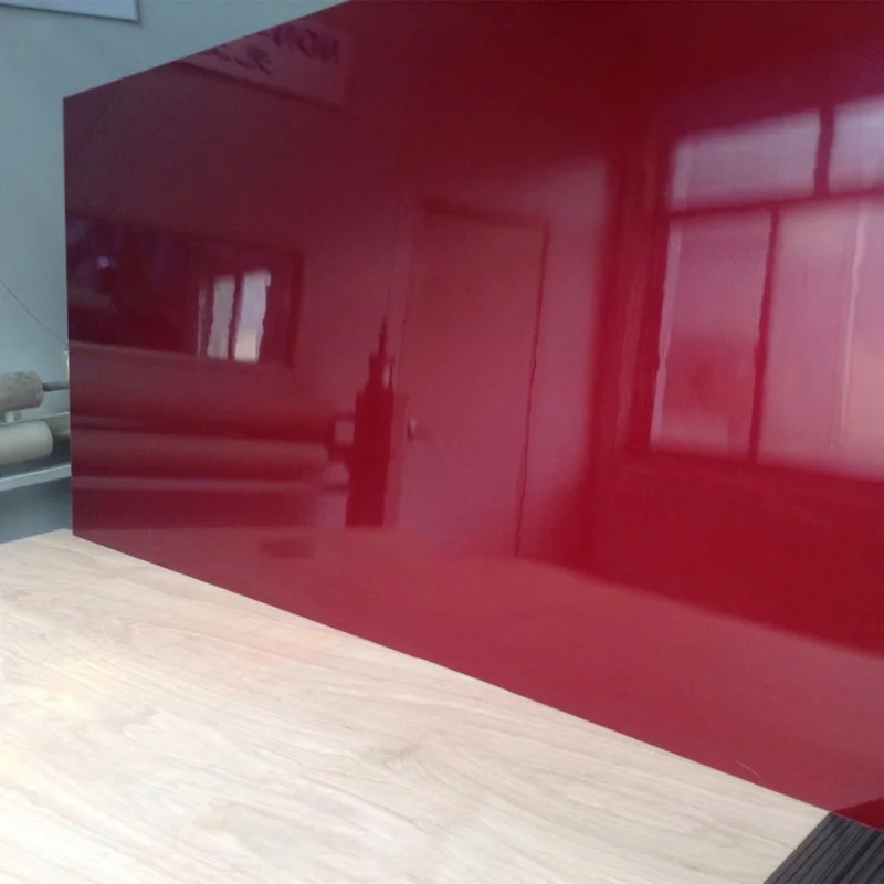 Wholesale Gloss plain color Light weight acrylic plywood for caravan