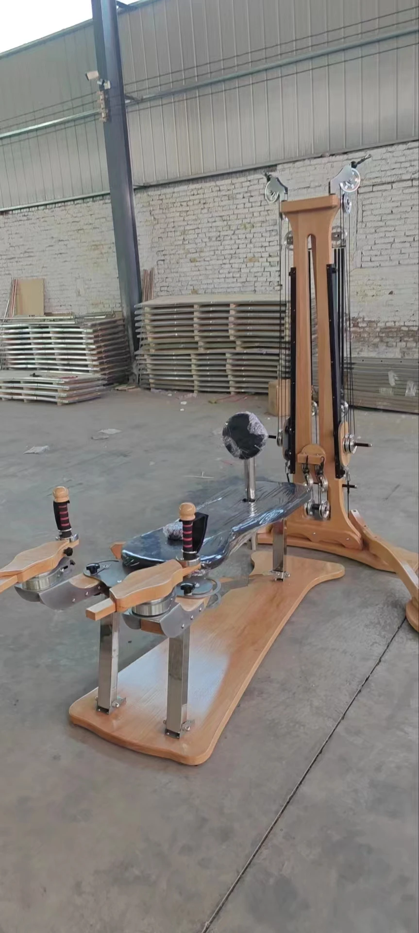 Home gym dual pulley towe high quality tower crane with hook pulley block pulley tower