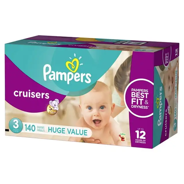 Pampers Cruisers Active Fit Diapers, Size 3, 140 Count