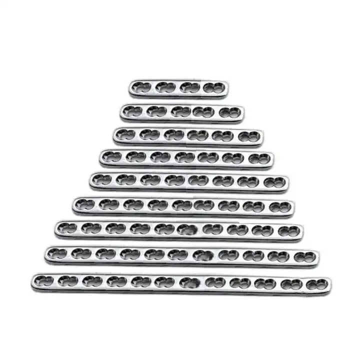 High Quality 10 pieces set of Orthopedic LCP small fragment locking plates 3.5mm veterinary orthopedic plates Set