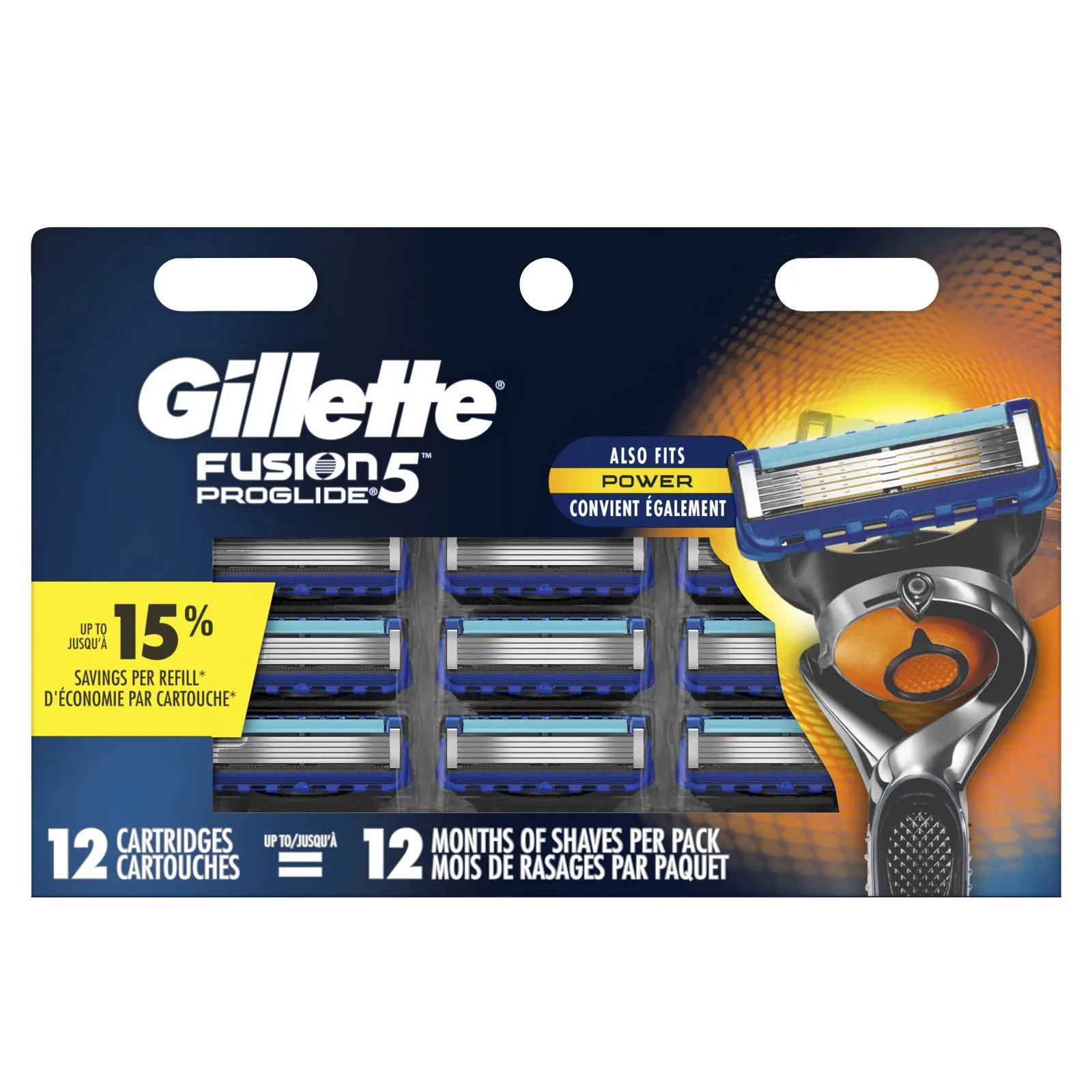 Gillette Fusion5 ProGlide мужские бритвенные лезвия-12 заправок