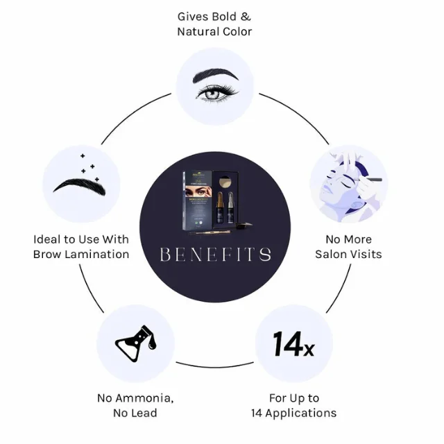 Top Selling INK Hybrid Liquid Stain Custom Logo Medium Brow Lash Tint Eyebrow Stain Kit Hybrid Brow Stain Developer Good Price